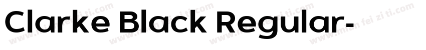 Clarke Black Regular字体转换